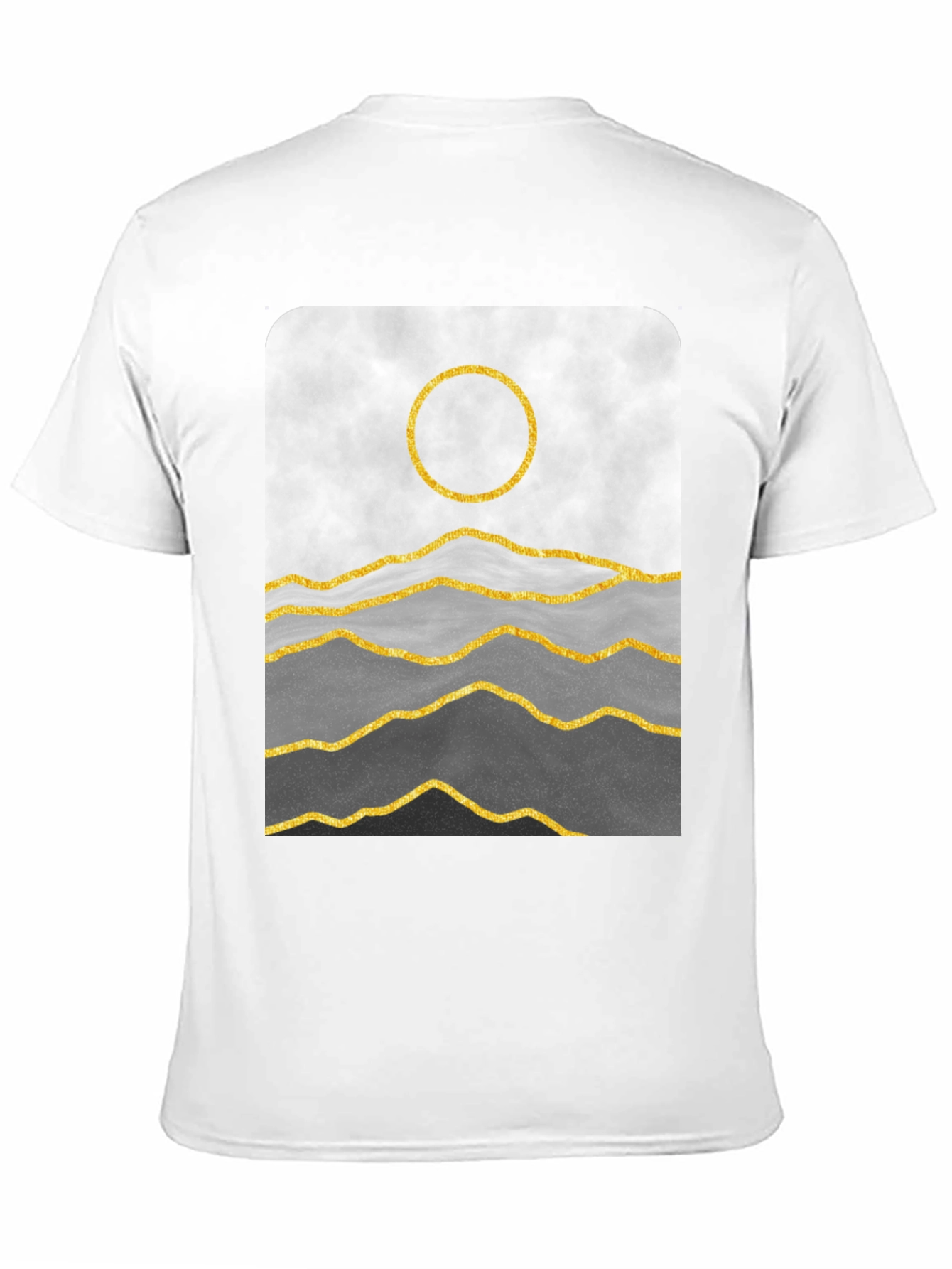 Abstract Gold Mountain Graphic Tee