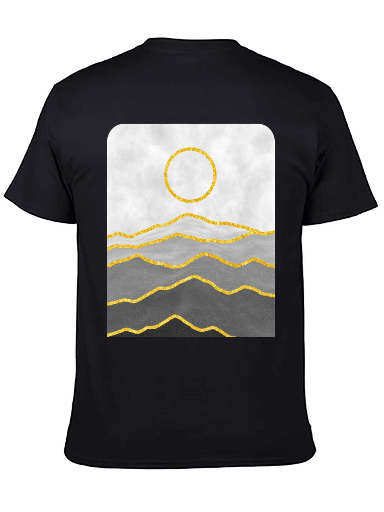 Abstract Gold Mountain Graphic Tee