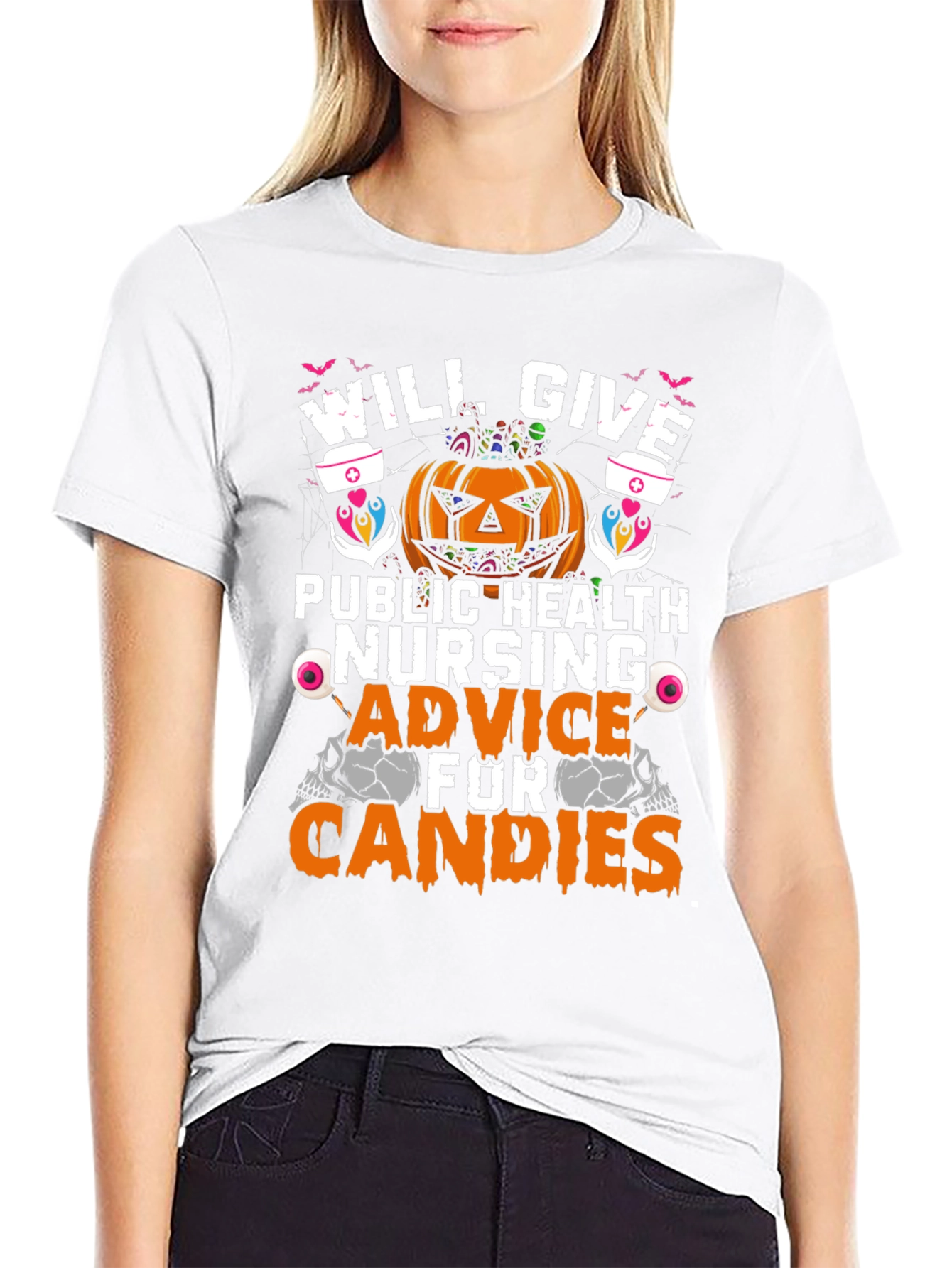 Halloween Public Health Nurse T-Shirt