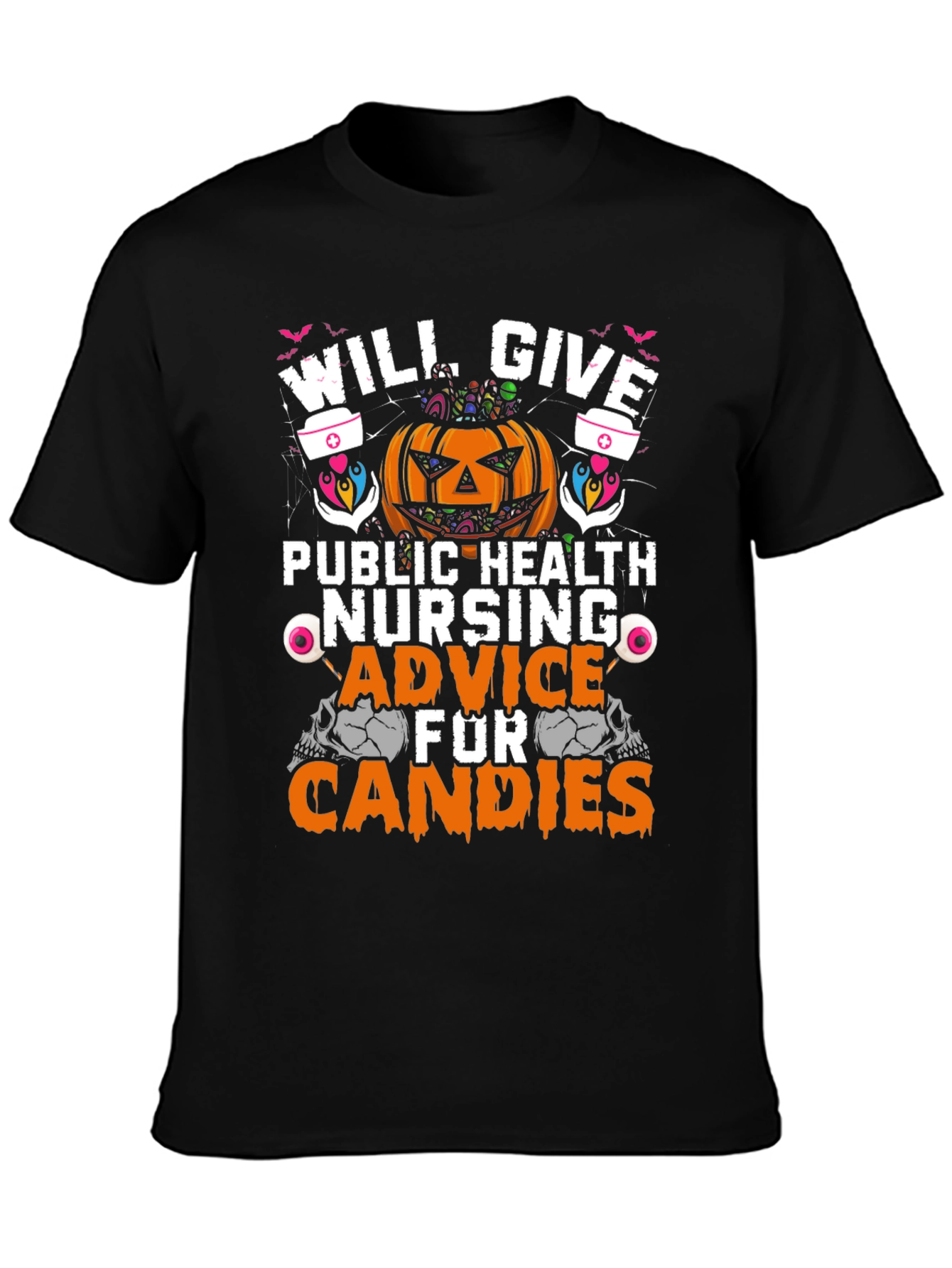 Halloween Public Health Nurse T-Shirt