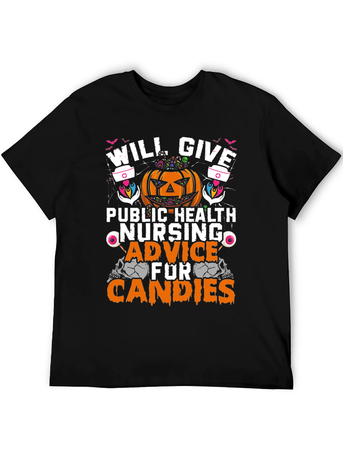 Halloween Public Health Nurse T-Shirt