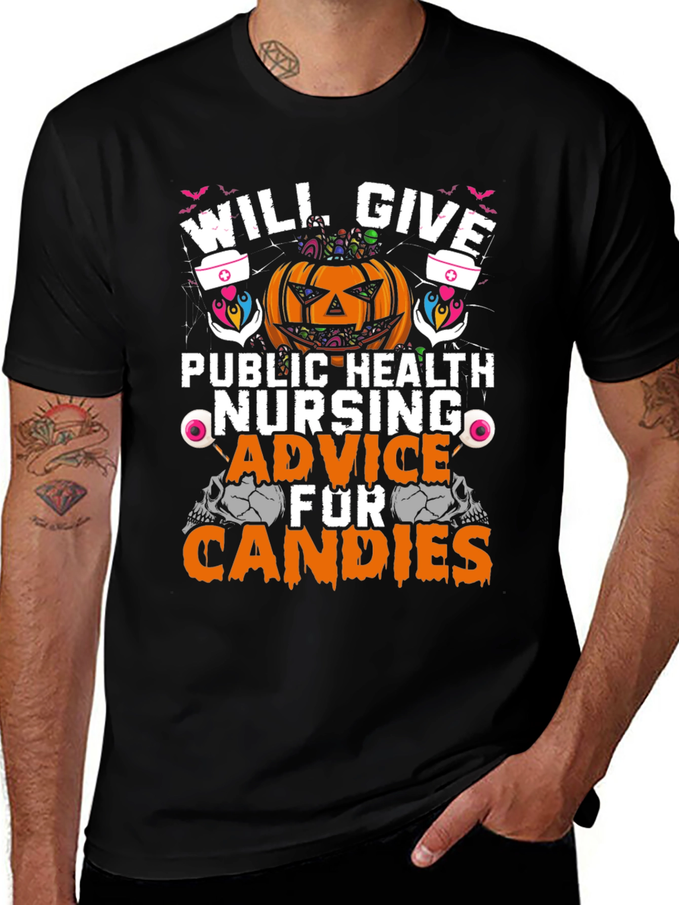 Halloween Public Health Nurse T-Shirt