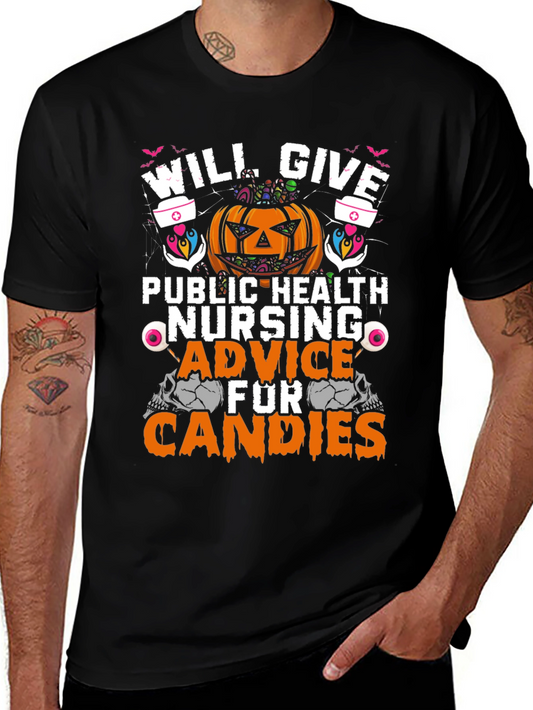 Halloween Public Health Nurse T-Shirt