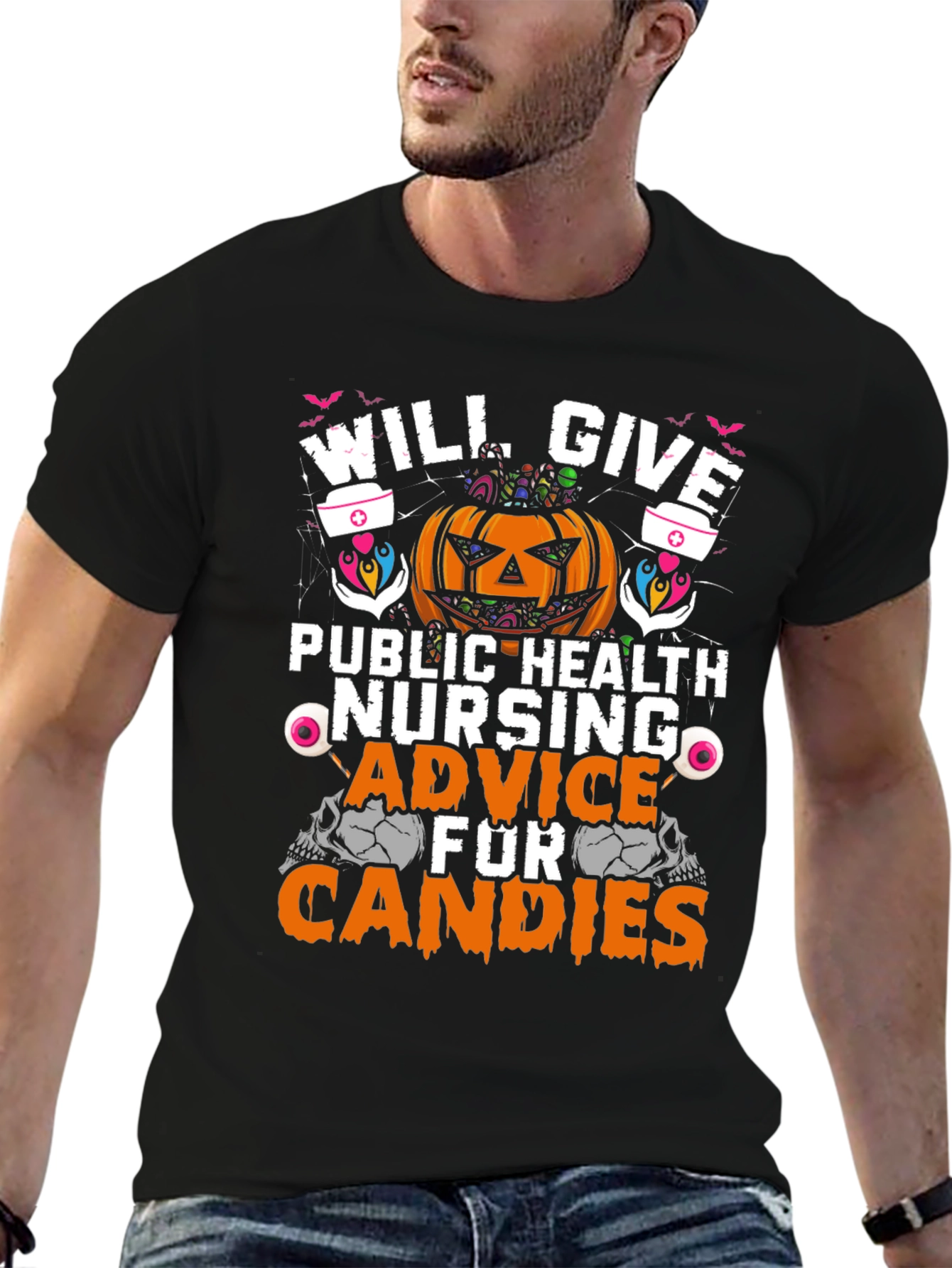 Halloween Public Health Nurse T-Shirt