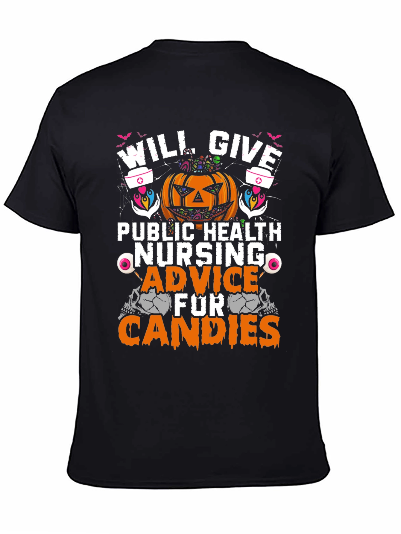 Halloween Public Health Nurse T-Shirt