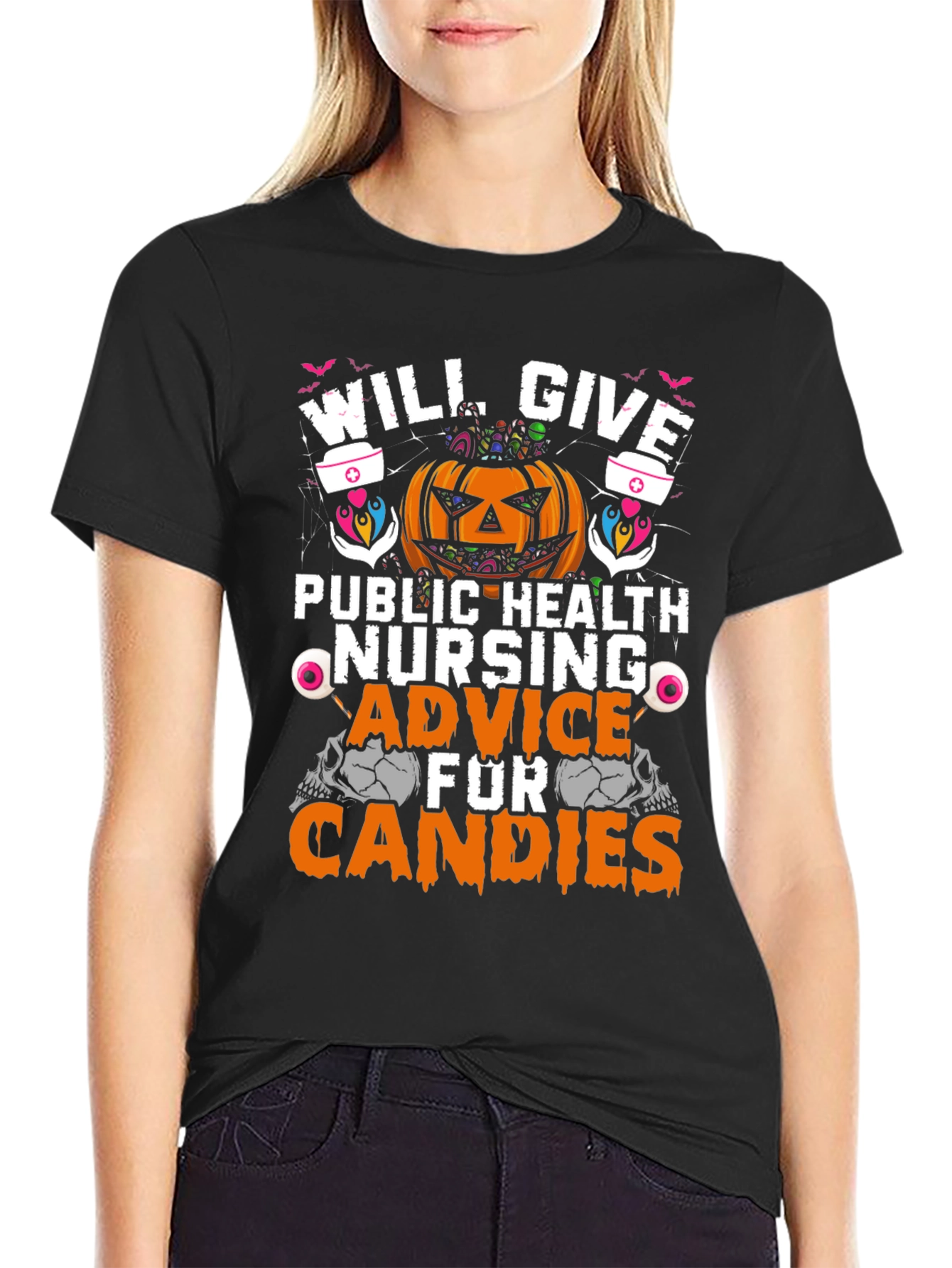 Halloween Public Health Nurse T-Shirt