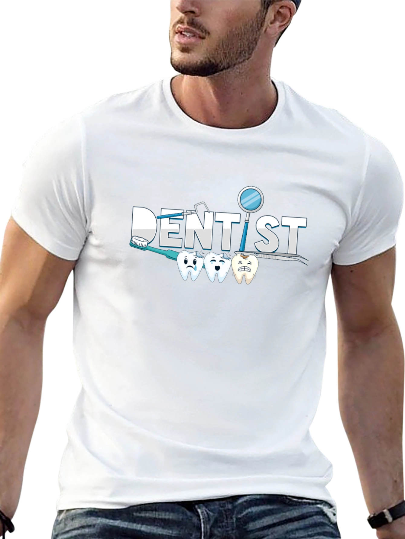 Dentist T-Shirt - Toothbrush Teeth Hygiene Tee