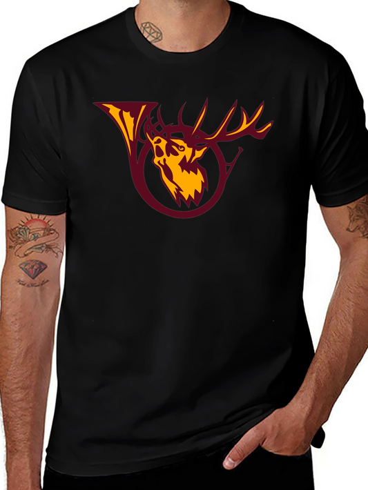 Stag Crest Graphic Tee - Bold and Stylish