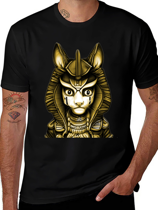 Egyptian Cat God T-Shirt - Anubis Style