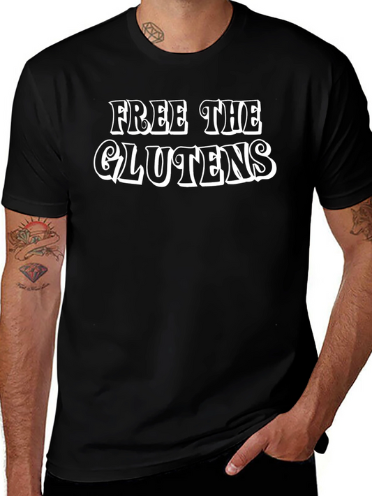 Free The Glutens Black T-Shirt