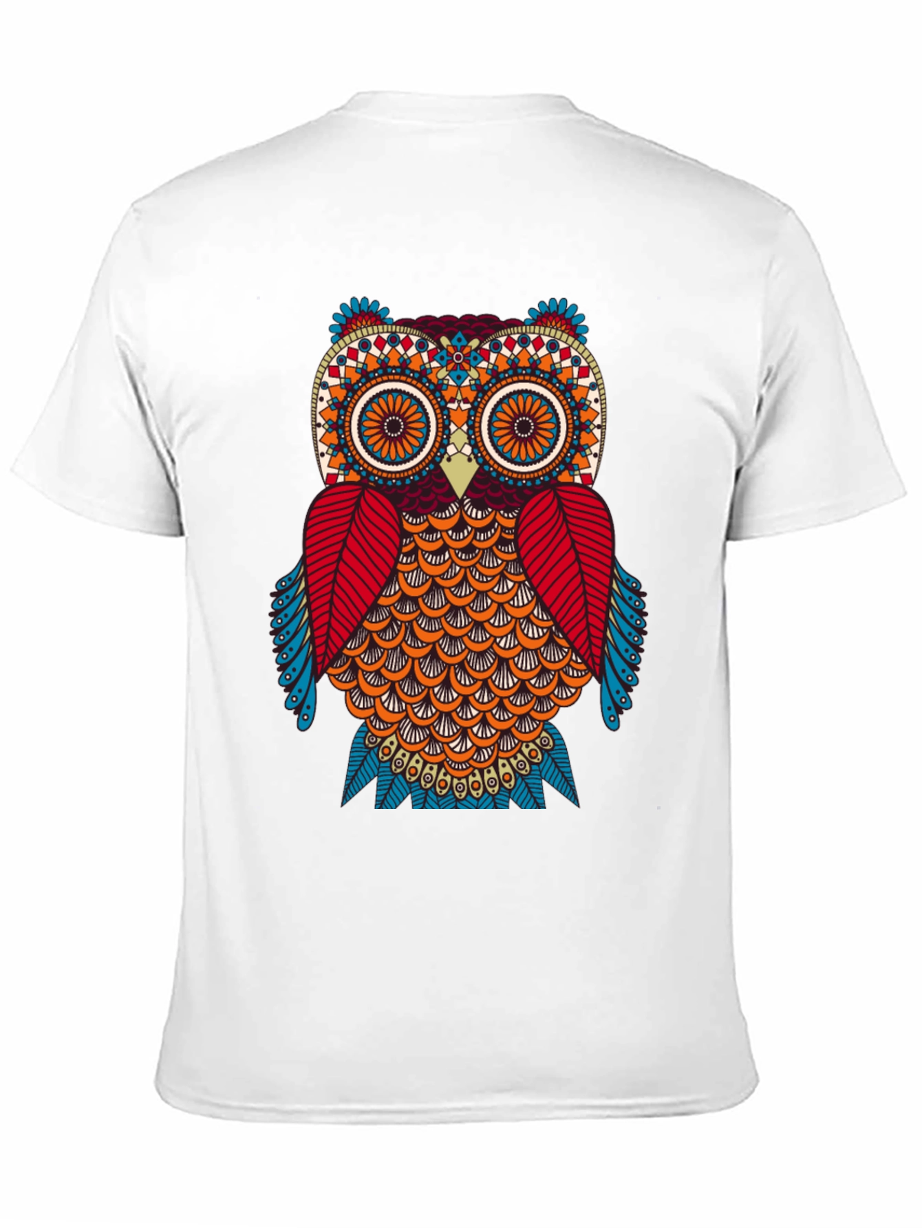 Owl Graphic Print Black T-Shirt