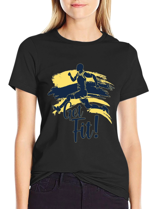 Get Fit Graphic Tee - Active Lifestyle T-Shirt