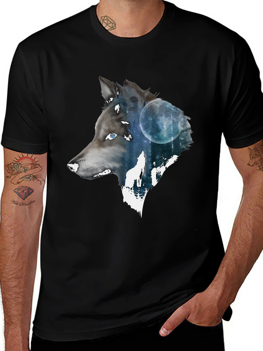 Wolf Moon T-Shirt - Mens Graphic Tee