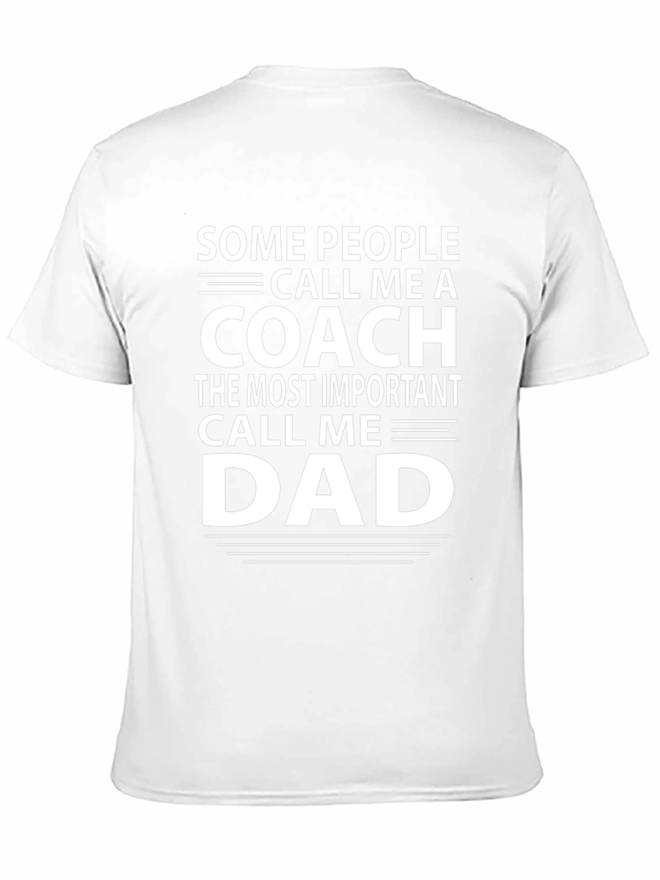 Coach and Dad Graphic T-Shirt - Black Cotton Tee