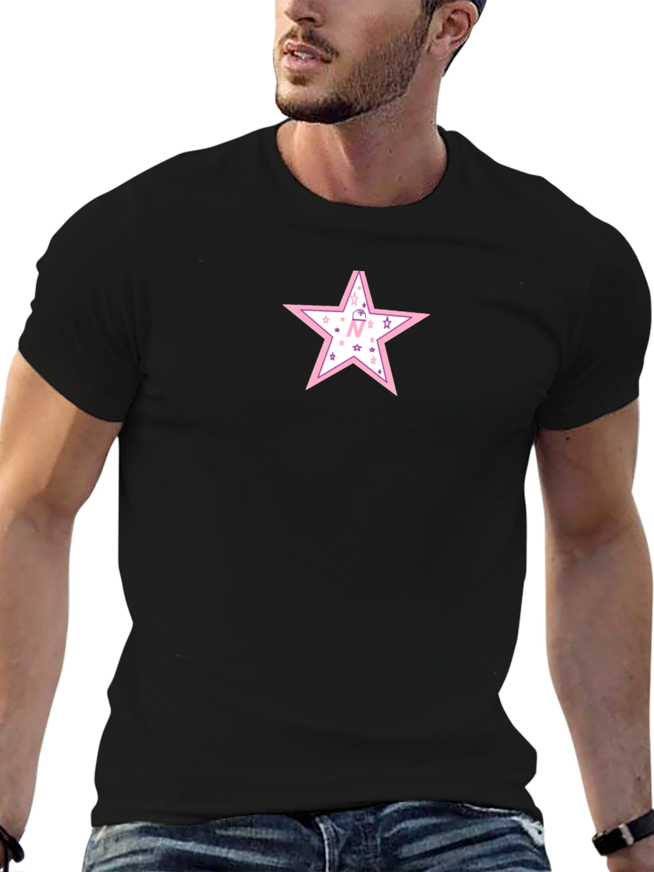 Star Graphic Tee - Mens Black T-Shirt