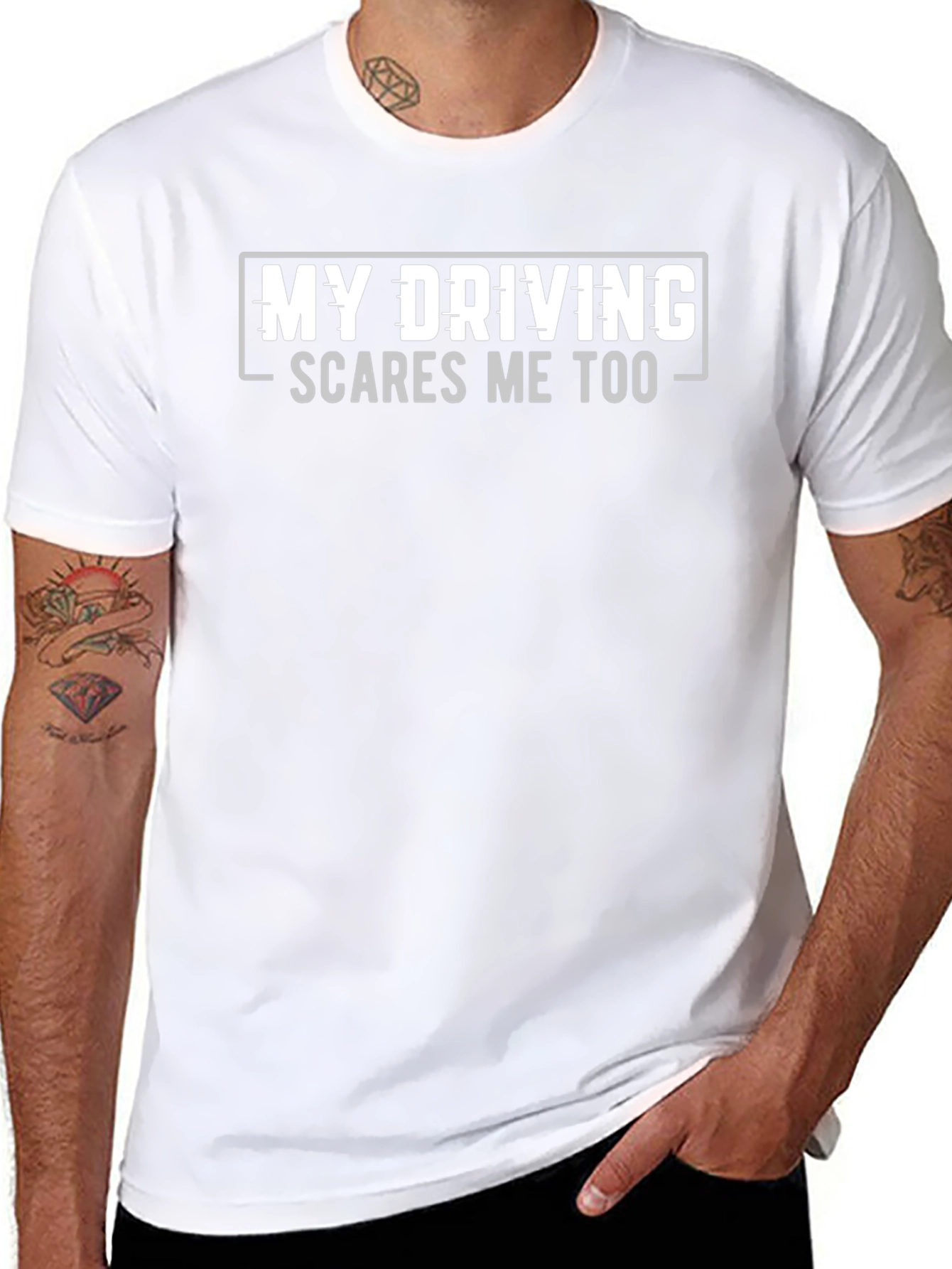 Funny Driving T-Shirt - My Driving Scares Me Too
