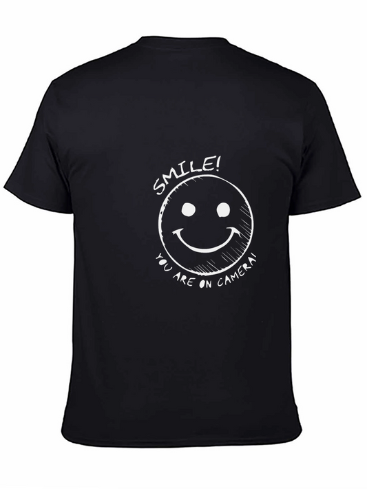 Smile! You Are On Camera Black T-Shirt
