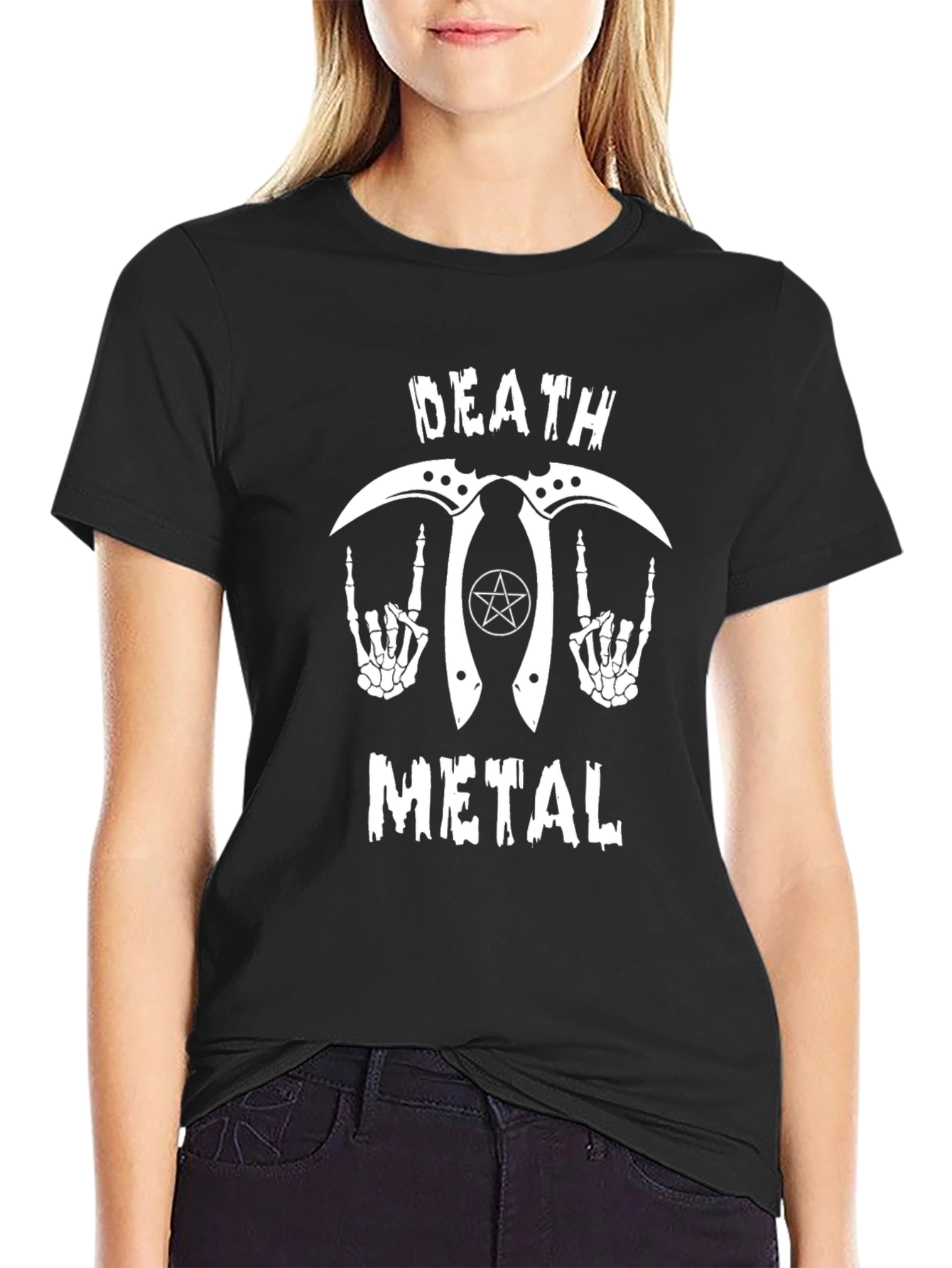 Death Metal Graphic T-Shirt - Black Rocker Tee