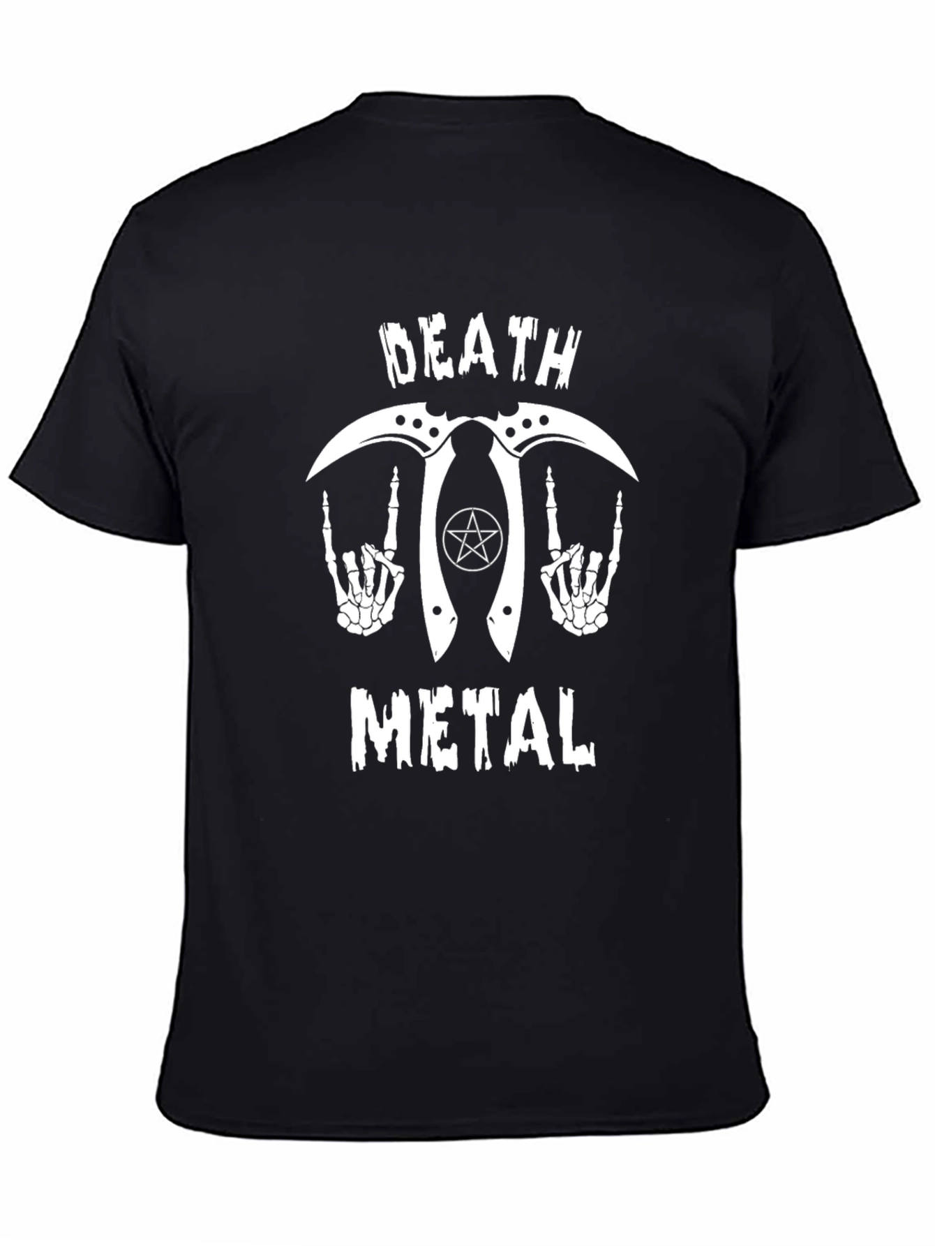 Death Metal Graphic T-Shirt - Black Rocker Tee