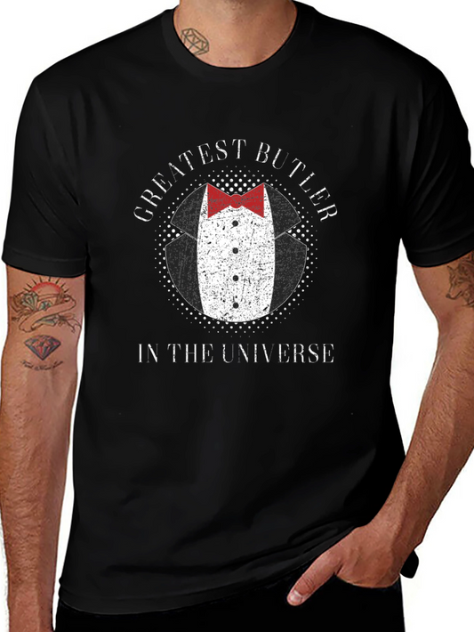 Greatest Butler in the Universe Black T-Shirt