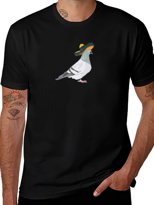 Pigeon in Sombrero Graphic T-Shirt