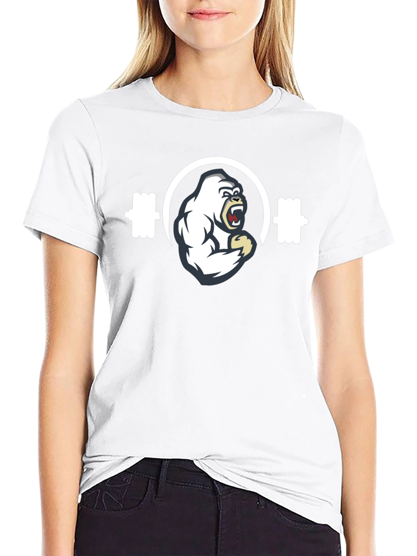 Gorilla Gym T-Shirt - Black Fitness Tee
