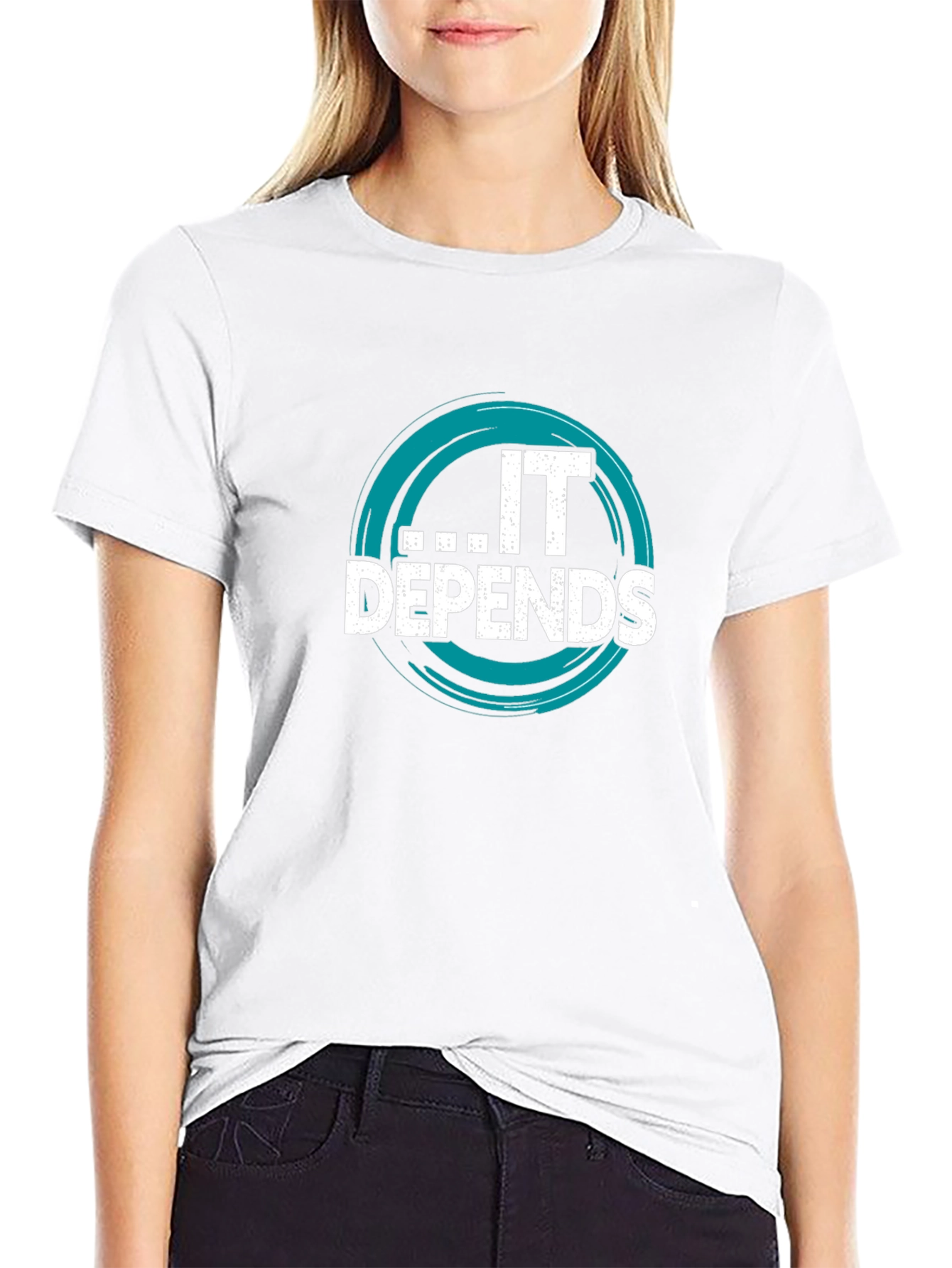 IT Depends Graphic Tee - Funny Tech T-Shirt