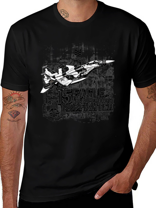 F-15 Eagle Fighter Jet Graphic T-Shirt
