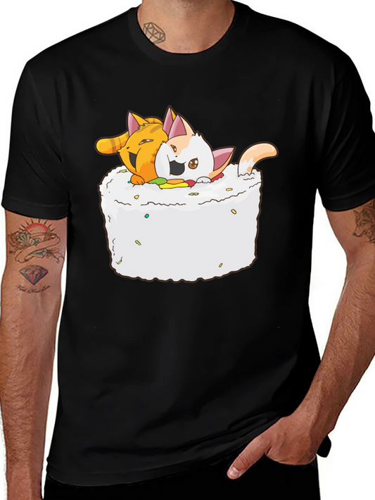Sushi Cats T-Shirt - Cute Kawaii Graphic Tee