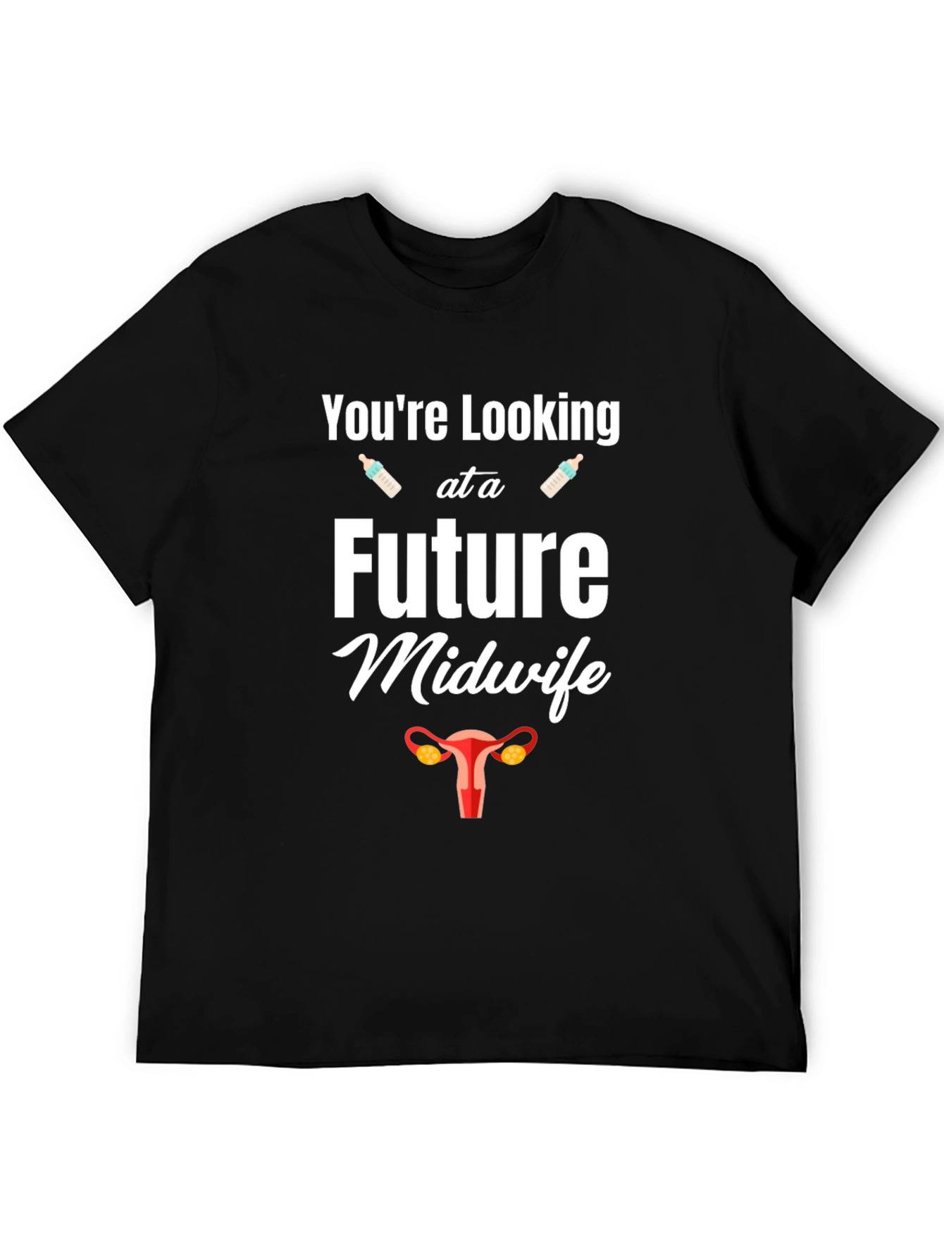 Future Midwife Graphic Tee - Black Unisex Shirt