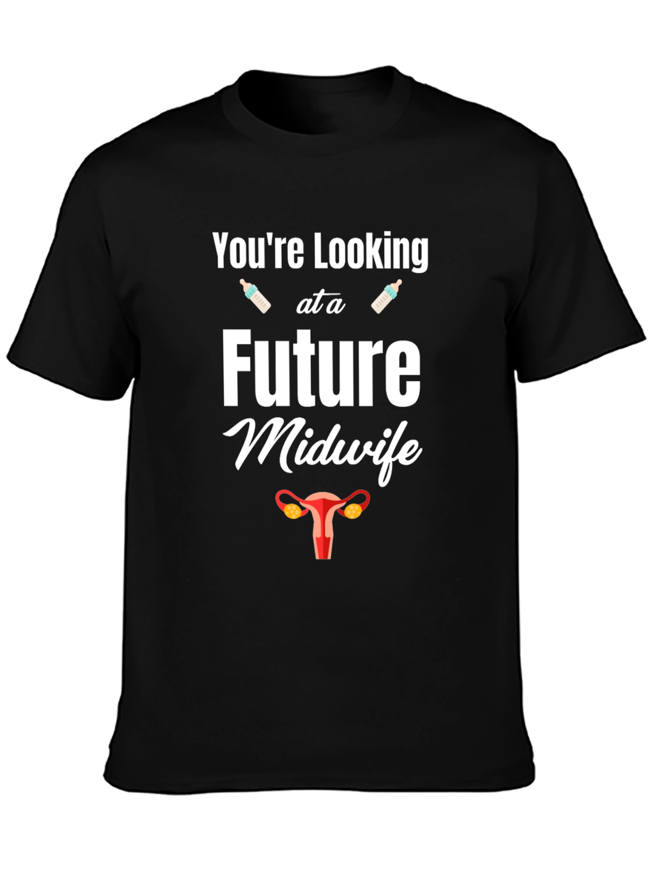 Future Midwife Graphic Tee - Black Unisex Shirt