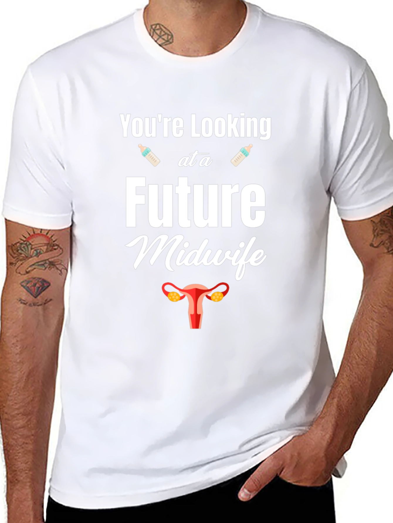 Future Midwife Graphic Tee - Black Unisex Shirt