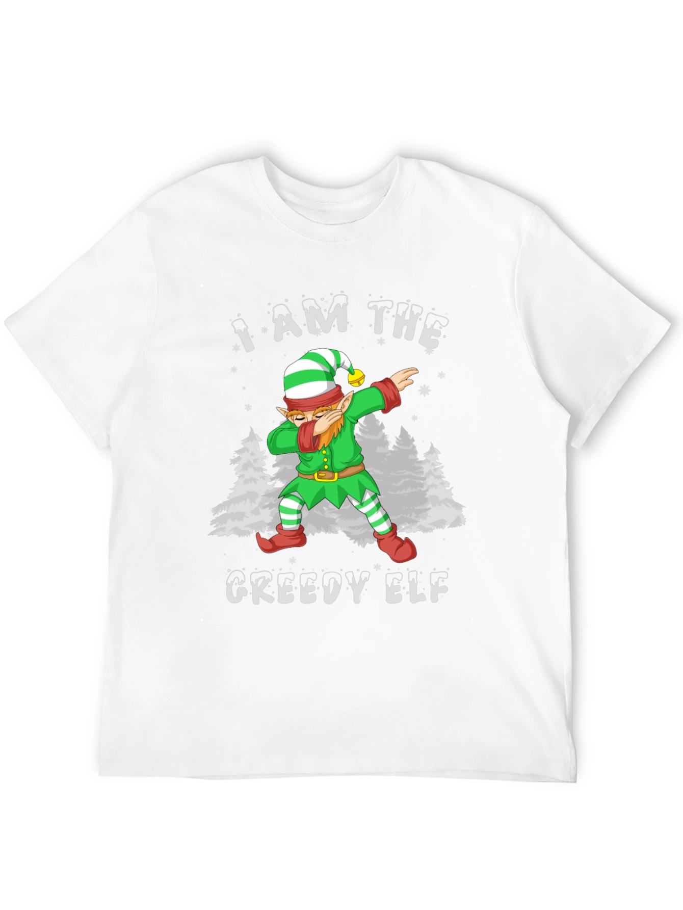 Greedy Elf Christmas T-Shirt - Dabbing Holiday Tee