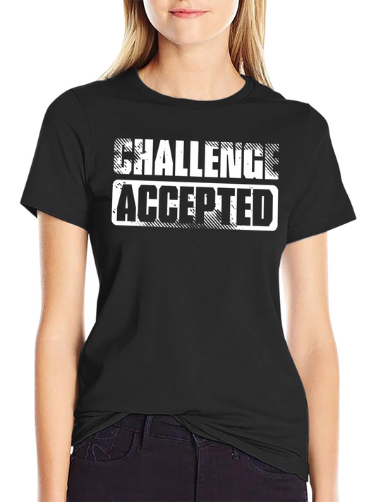 Challenge Accepted Graphic Tee - Black