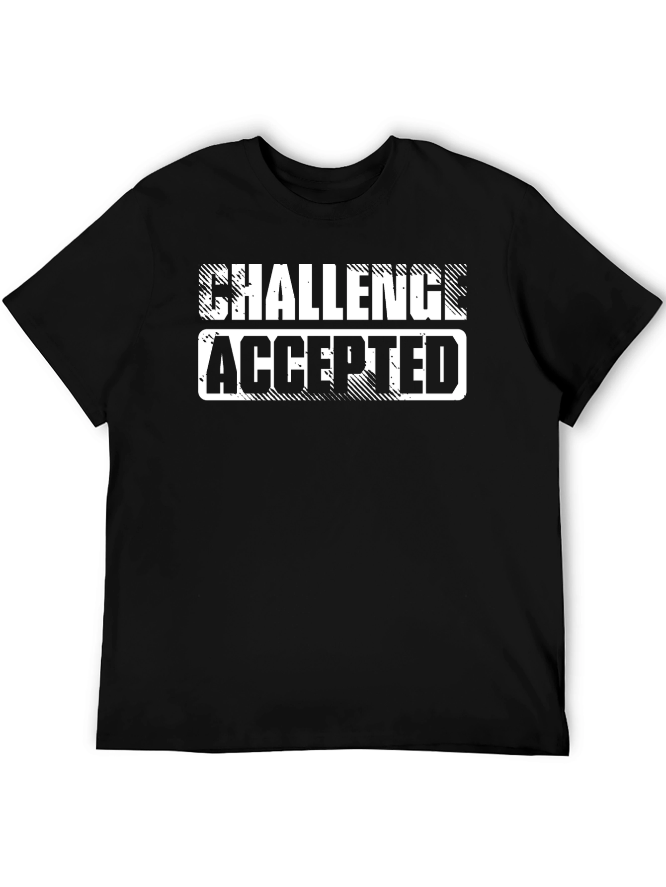 Challenge Accepted Graphic Tee - Black