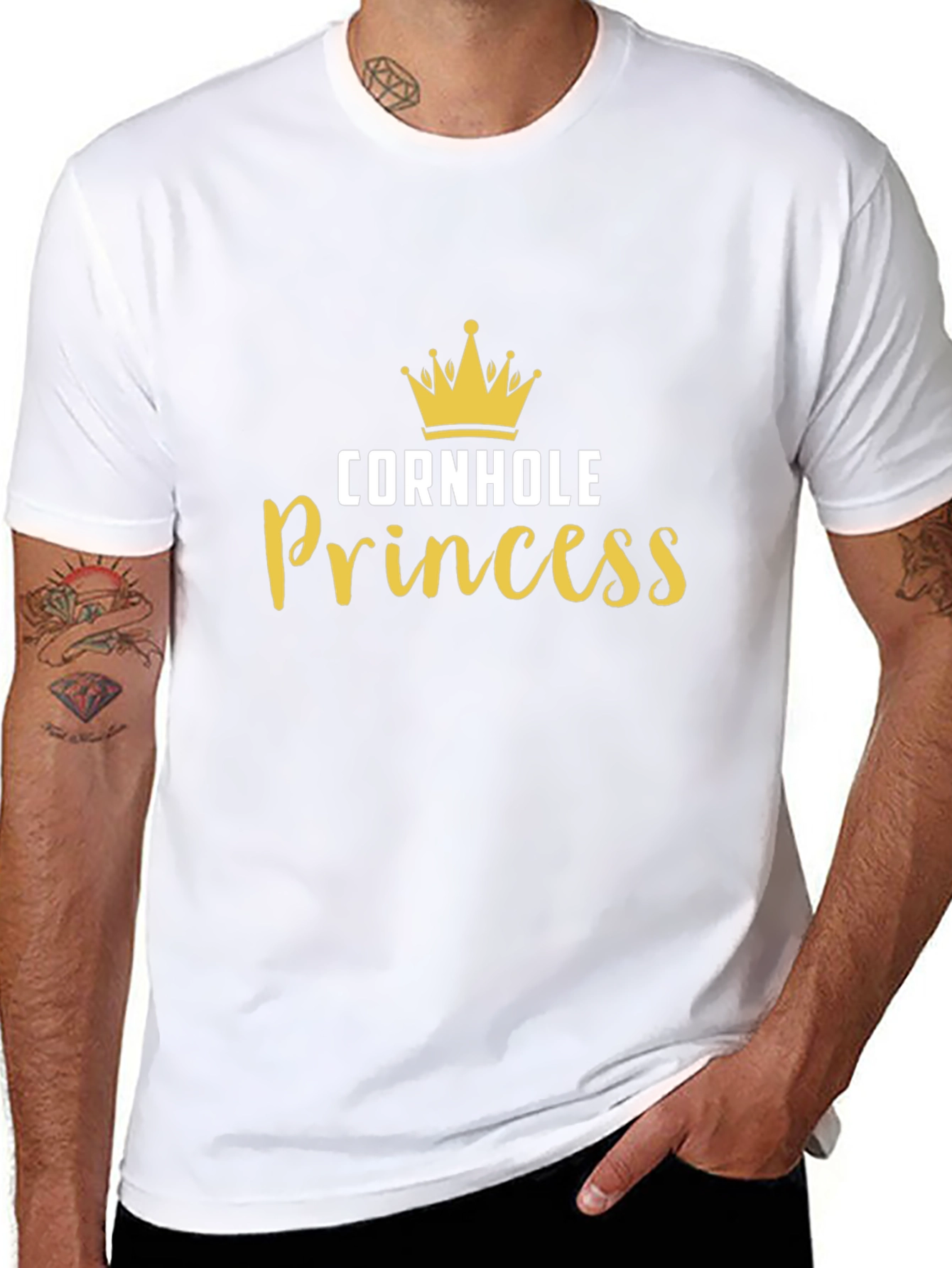 Cornhole Princess Black T-Shirt