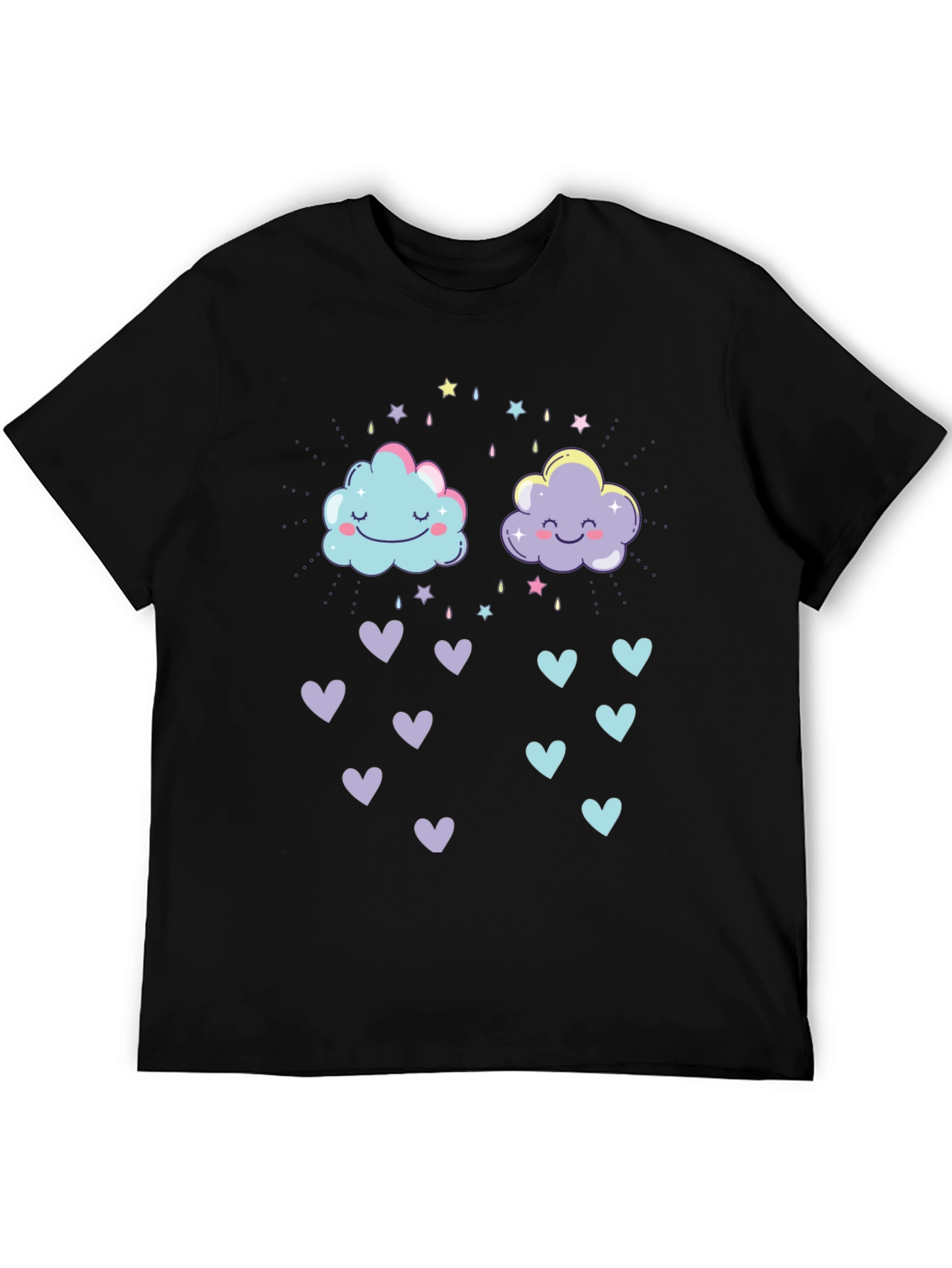 Cute Cloud & Hearts Graphic Tee