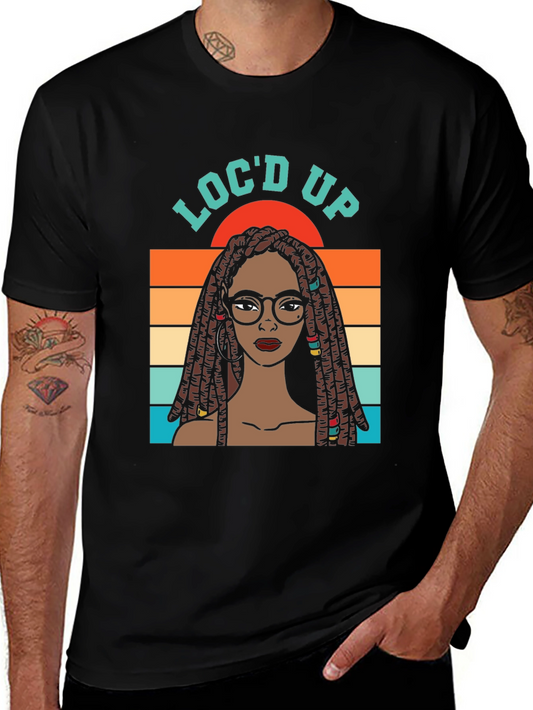 Locd Up Graphic T-Shirt - Unisex Black Tee