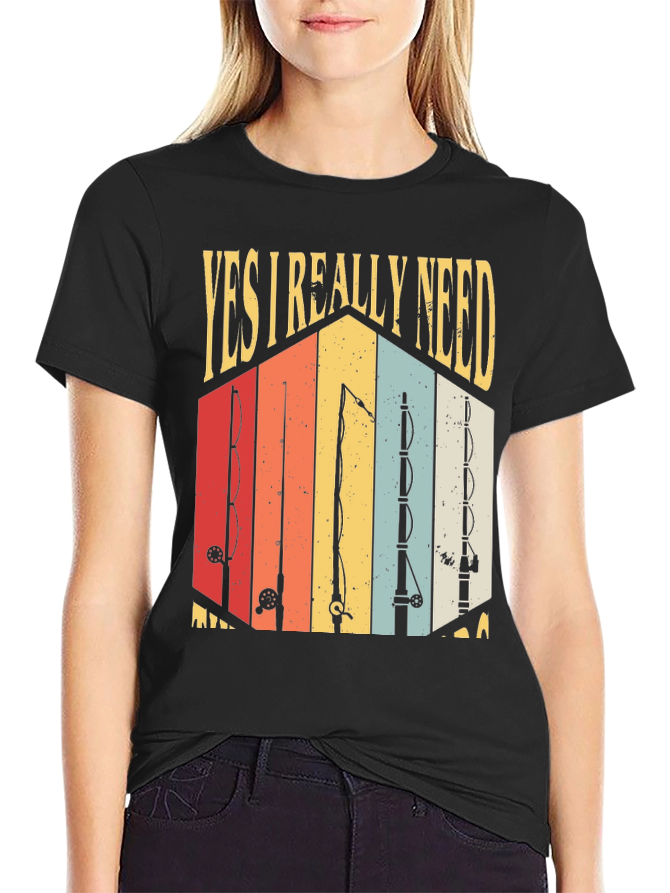 Fishing Retro Graphic T-Shirt