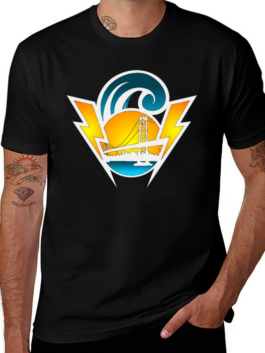 San Francisco Graphic Tee - Black Cotton Blend