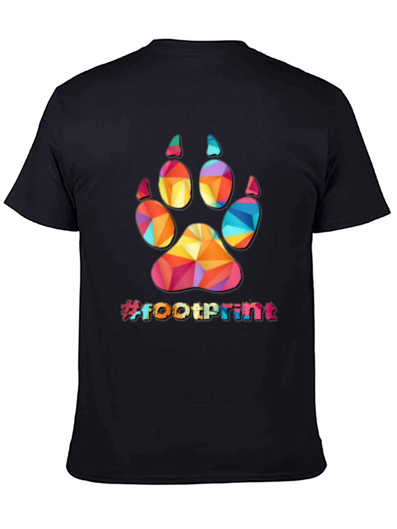 Geometric Paw Print T-Shirt