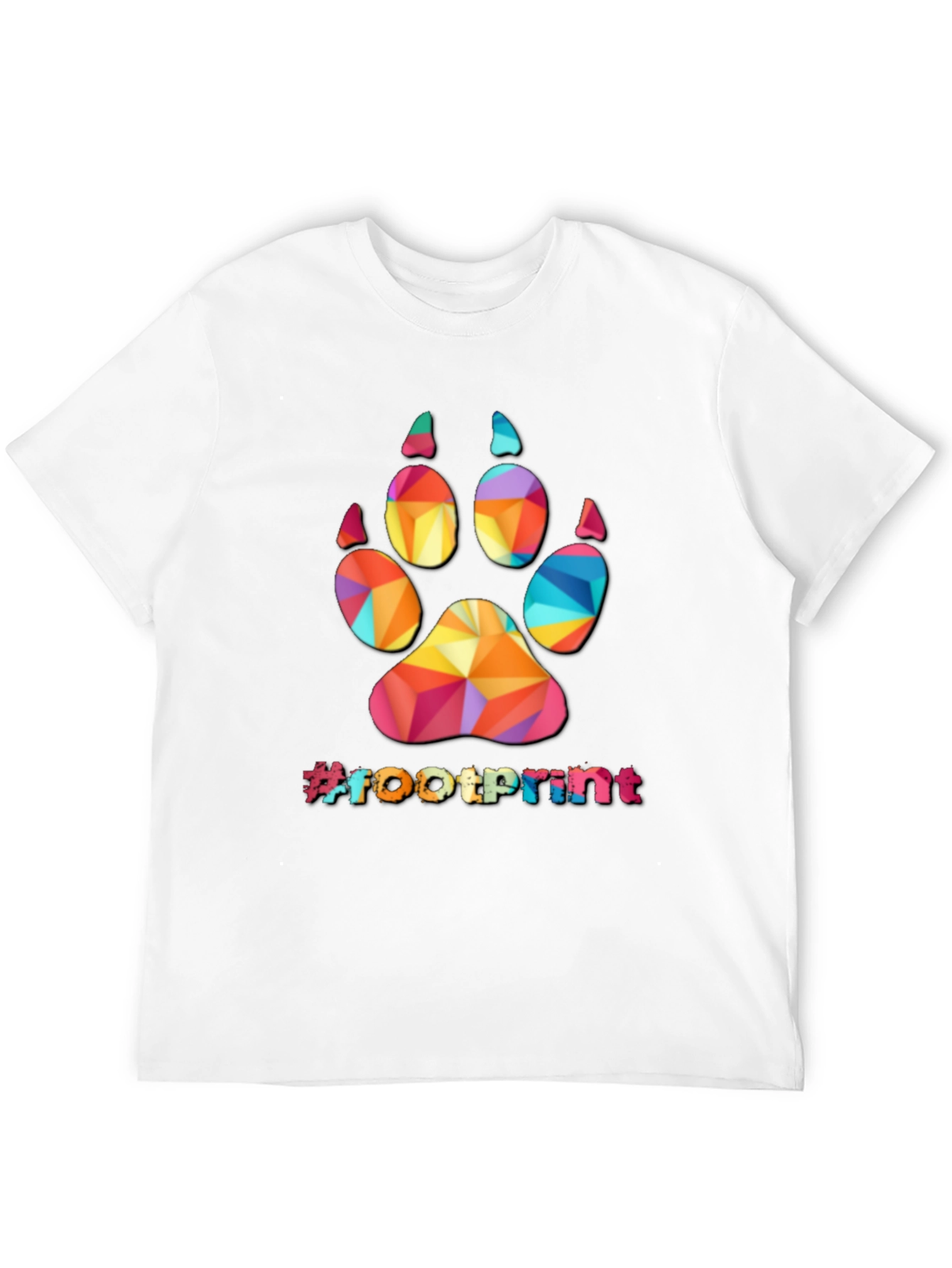 Geometric Paw Print T-Shirt