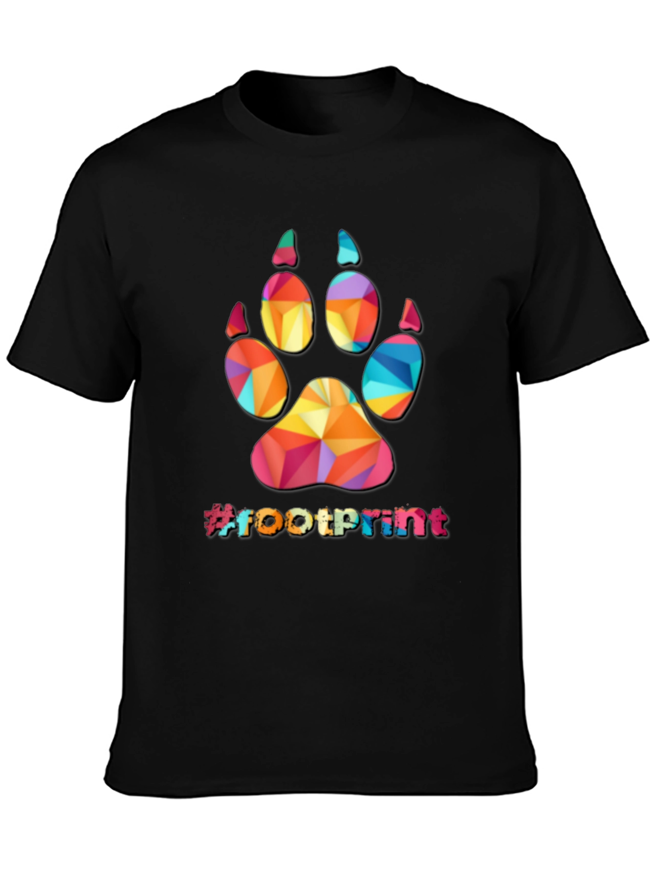 Geometric Paw Print T-Shirt