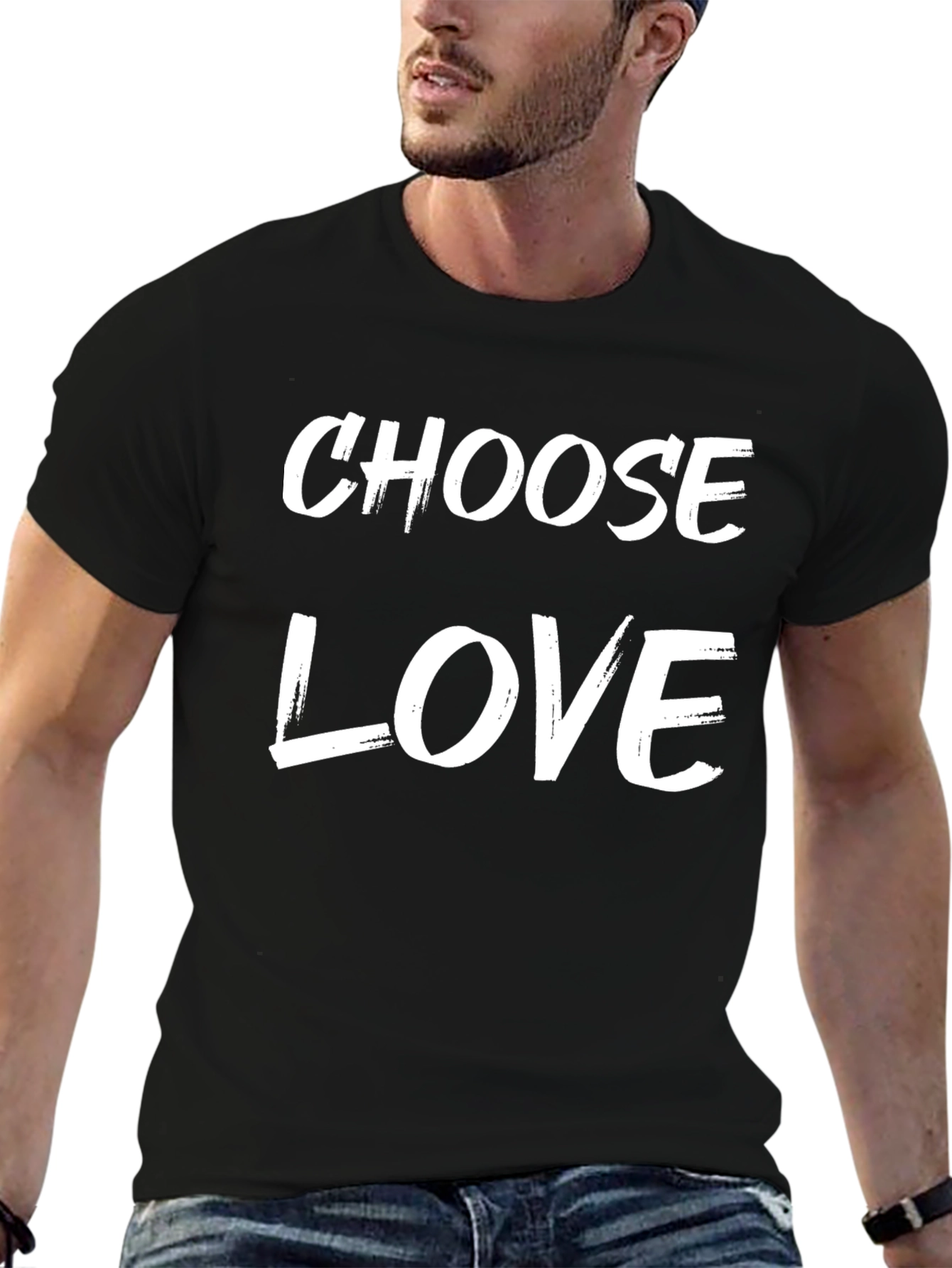 Choose Love Black Graphic Tee