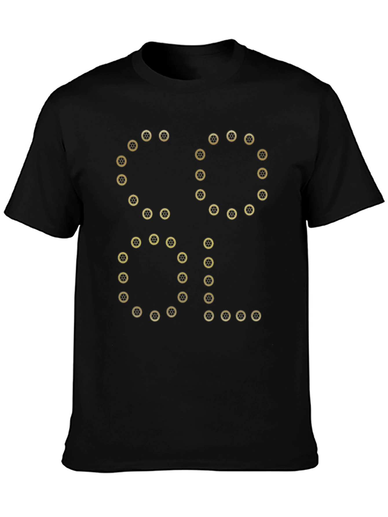 Gear Cool Graphic Tee - Black Cotton T-Shirt