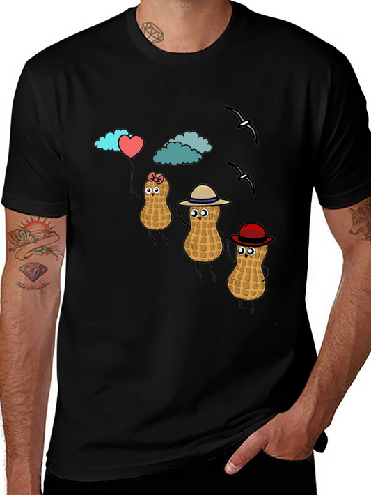 Peanut Character Graphic T-Shirt - Novelty Tee