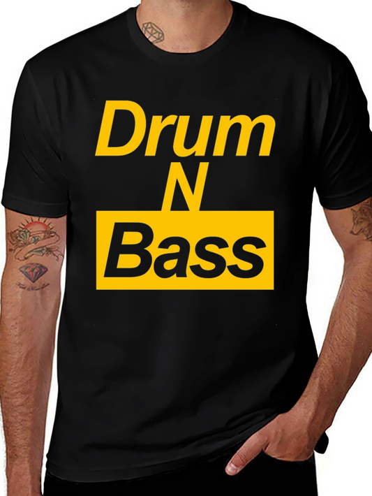 Drum N Bass Graphic Tee - Classic Black