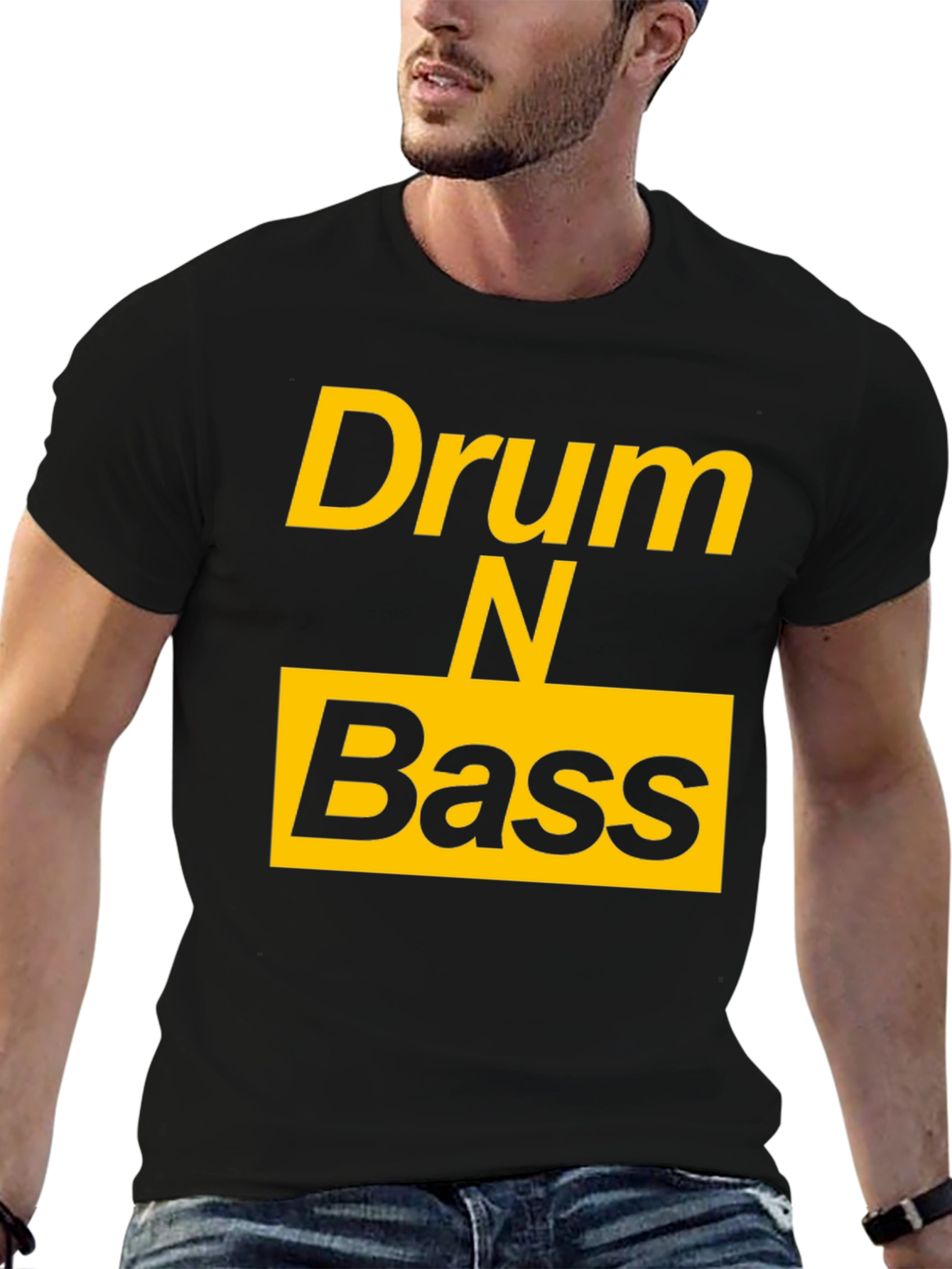 Drum N Bass Graphic Tee - Classic Black