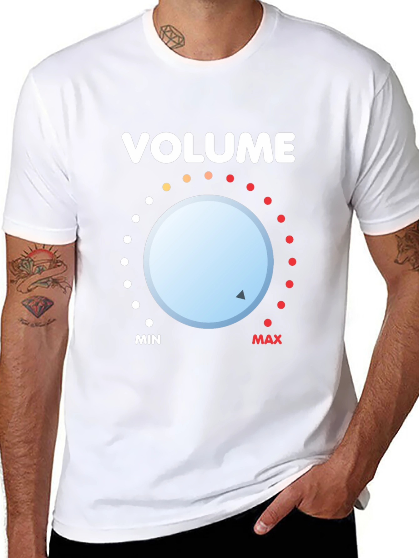 Volume Knob Graphic Tee - Black