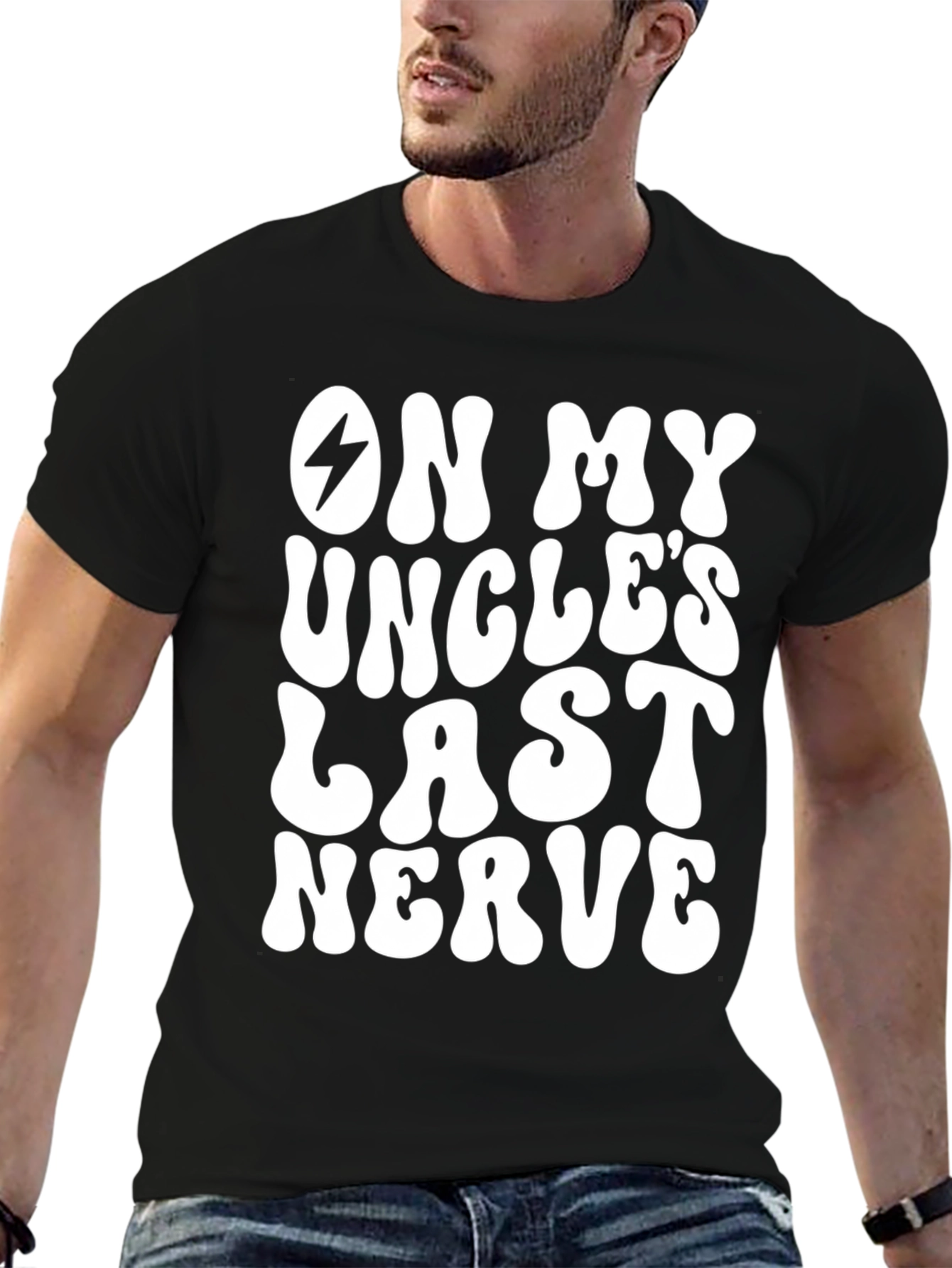 On My Uncles Last Nerve Graphic T-Shirt